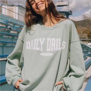 Daily Drills Oversized Sport Crewneck